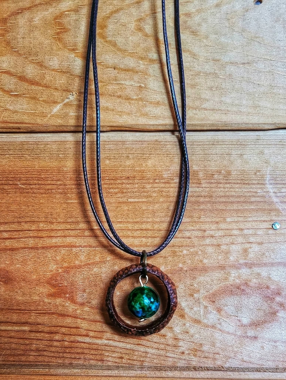 Oak Ring Necklace